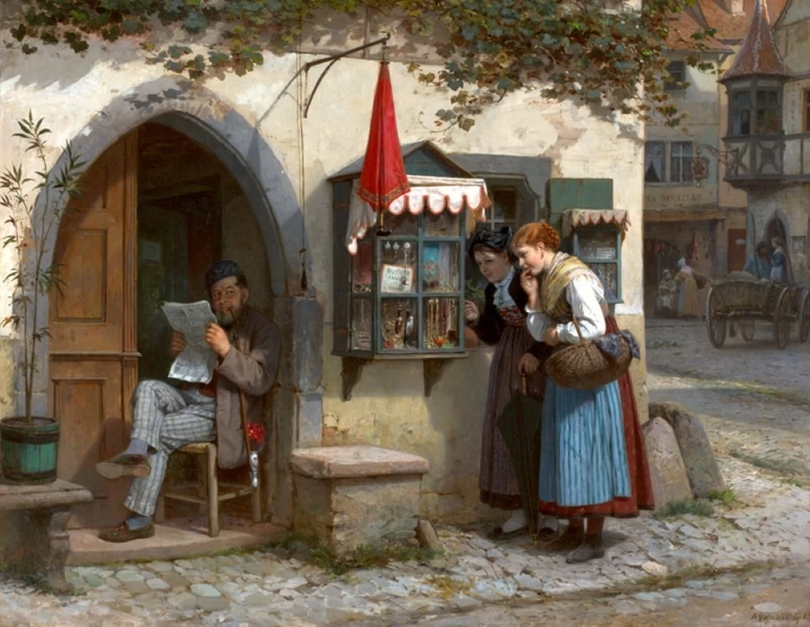 Alla vetrina dl negozio, 1883 - Milwaukee Art Museum